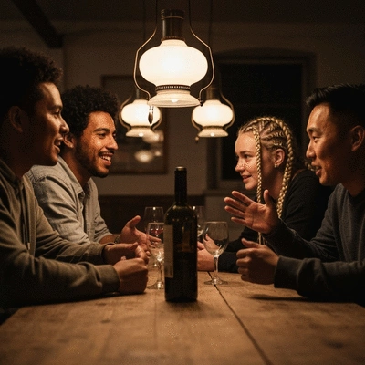 Business team planning SEO strategy together, diverse group, modern office