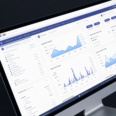 Digital marketing tools interface showing SEO analytics